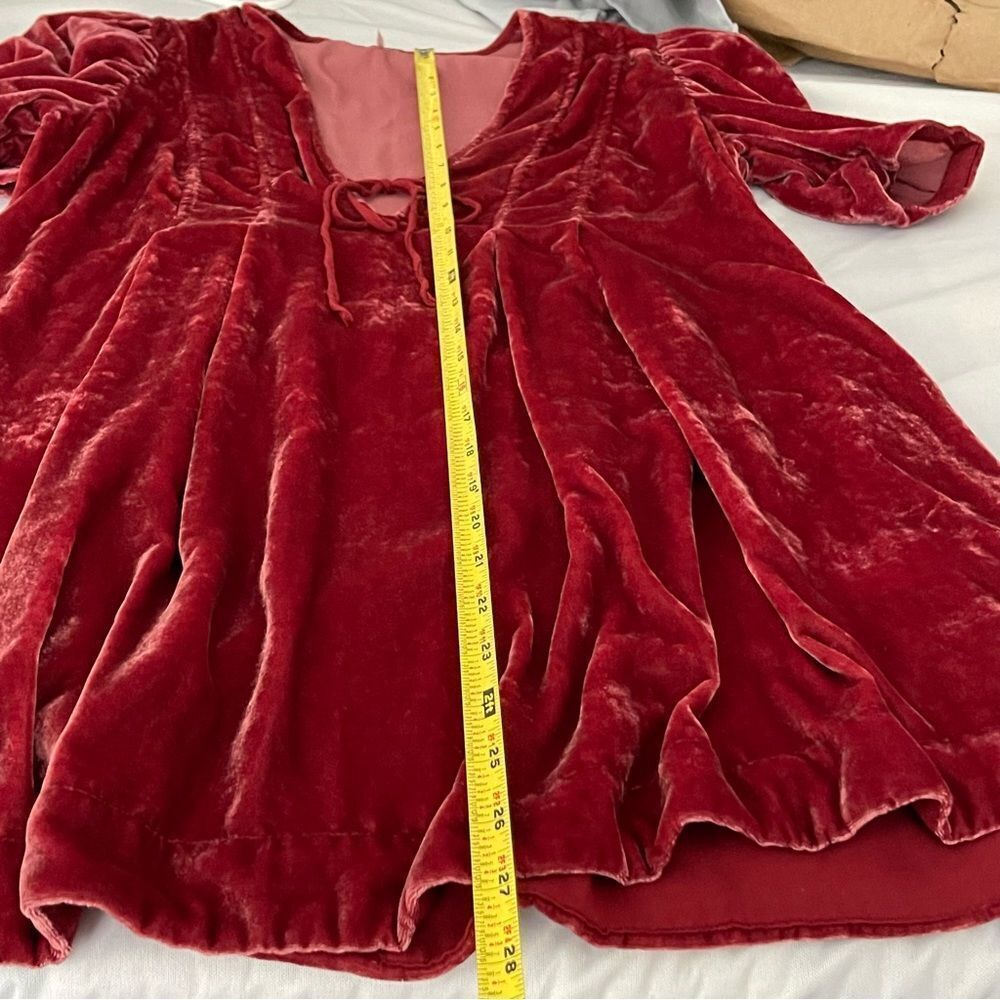 ✨ Free People Ivy Velvety Babydoll Tunic | Dark Berry | XS ✨ - Picture 10 of 13
